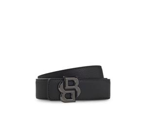 BOSS Cinturón reversible de piel italiana con monograma Double B en la hebilla - StyleB_Icon-Gr-St_Sr35, 50529609 Negro 90