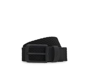 BOSS Cinturón tejido con apliques de piel - StyleVern-WnE-Go_Sz35, 50558757 Negro 90