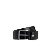BOSS Cinturón de piel italiana con detalle de rayas de la marca en la trabilla - StyleTher-Flag-E_Sz35, 50486839 Negro 80