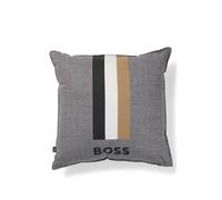 BOSS Cojín estampado con logo y rayas de la marca - StyleBLINEA Magnet Cushion 045045, CUCO-BLINEA Gris ONESI