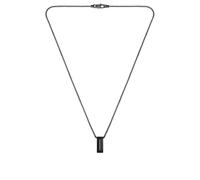 BOSS Jewelry Collar con Colgante para Hombre Colección CANDOR JEWELRY en Acero Inoxidable Negro - 1580750