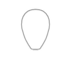 BOSS Collar de cuentas en acero inoxidable cepillado con cierre octogonal - StyleSPHERE, HB1580656 Tono plateado pcs.