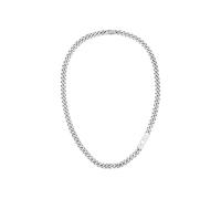 BOSS Collar plateado con cadena biselada y eslabón con logo - StyleKASSY, HB1580769 Tono plateado pcs.