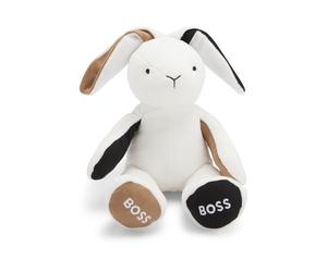 BOSS Conejito de peluche para bebés en imitación de piel con detalle de la marca - StyleJ51013/10PUNQ, J51013 Blanco ONESI
