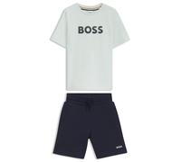 BOSS Conjunto de camiseta y shorts para niños con detalles de logos - StyleJ53008/73K04A, J53008 Cal 138