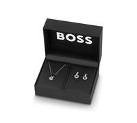 BOSS Conjunto de collar y pendientes en caja de regalo - StyleLIVE PRECIOUS GIFTSET, HB1570198 Tono plateado pcs.