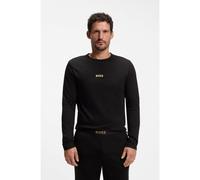 BOSS Conjunto de pijama de algodón con detalle de la marca en la cintura - StyleXmas Long Set, 50571089 Negro M