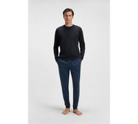 BOSS Conjunto de pijama de algodón con logos y monogramas - StyleRelax Long Set, 50550494 Azul oscuro XL