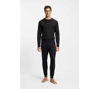 BOSS Conjunto de pijama de algodón con monograma en la cintura - StyleXmas Long Set, 50550547 Negro S