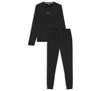 Boss Conjunto de Pijama para Hombre, Negro, S