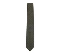 BOSS Corbata de seda con microestampado - StyleH-TIE CM 7.5 262, 50566654 Verde oscuro pcs.