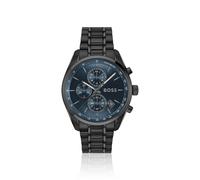 BOSS Reloj cronógrafo Cuarzo Negro de la colección Grand Prix 44 con Correa Negra de Acero Inoxidable - 1514314