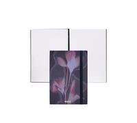 BOSS Cuaderno A5 azul marino con estampado floral y logo estampado metalizado - StyleNotebook A5 Holographic Flower Navy Line, 58818641 Púrpura oscuro pcs.