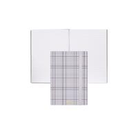 BOSS Cuaderno A5 con estampado de cuadros en lila y logo estampado dorado - StyleNotebook A5 Checkered Lilac Lined, 58818632 Lila pcs.