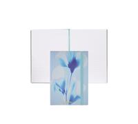 BOSS Cuaderno A5 con estampado floral azul y logo metalizado - StyleNotebook A5 Holographic Flower Light Blu, 58818640 Celeste pcs.