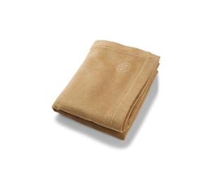 BOSS Cubrecamas con monograma Double B - StyleREVERSO Camel Throw 130170, THROW-REVERSO Marrón ONESI