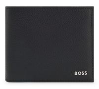 BOSS Cuero Monedero Llavero Gift Set 4 CC Wallet/Keyring Black Negro