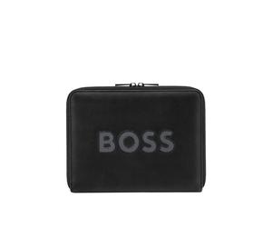 BOSS Cut-out logo A5 folder with mesh detailing - StyleConference folder A5 Boss Cut Out Black, 58837100 Negro pcs.