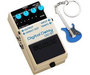 Boss DD-3T - Dispositivo de retardo digital + llavero Keepdrum Guitarra Azul