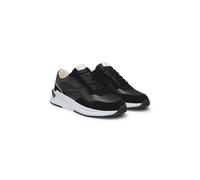 BOSS Deportivas con cordones en mezcla de diferentes materiales con ribetes de ante - StyleSkylar_Runn_flhf, 50536403 Negro 35
