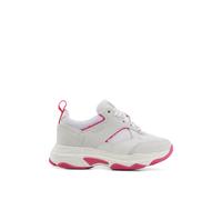 BOSS Deportivas con cordones para niños en piel y malla - StyleJ19064/10B32, J19064 Blanco 38