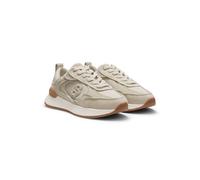 BOSS Deportivas de ante con monograma Double B - StyleB Icon_Runn_stcsdcv, 50569213 Beige claro 40