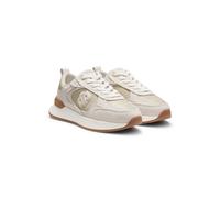 BOSS Deportivas de ante y piel sintética con estampado de lagarto - StyleB Icon_Runn_sdlz, 50557740 Beige claro 41