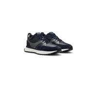 BOSS Deportivas de piel abatanada con suela robusta - StyleJonah_Runn_sdltb, 50548782 Azul oscuro 44