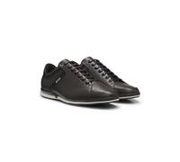 BOSS Deportivas de piel con forro con control de olores - StyleSaturn_Lowp_lux4 A_N, 50498282 Marrón oscuro 42