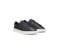 BOSS Deportivas de piel con suela tipo cupsole y puntadas con la raya de la marca - StyleKieran_Tenn_allt, 50552853 Negro 45
