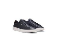 BOSS Deportivas de piel con suela tipo cupsole y puntadas con la raya de la marca - StyleKieran_Tenn_allt, 50552853 Azul oscuro 41