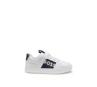 BOSS Deportivas de piel para niños con logo estampado - StyleJ52165/10P22, J52165 Blanco 30
