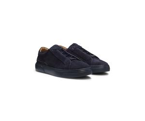 BOSS Deportivas Gary de ante con cordones elásticos - StyleGaryTenn_sdhdel, 50534292 Azul oscuro 46
