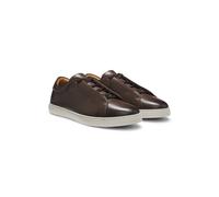 BOSS Deportivas Gary de piel cepillada - StyleGary_L_Tenn_buhd, 50566821 Marrón oscuro 46