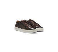BOSS Deportivas Gary de piel con cordones ocultos - StyleGary_Tenn_buamf, 50546855 Marrón oscuro 45