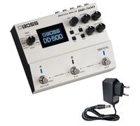 Boss Dispositivo de efectos DD-500 Digital Delay Effect Pedal + fuente de alimentación keepdrum 9v