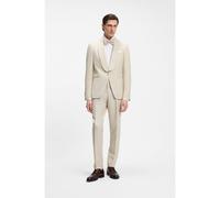 BOSS Esmoquin slim fit de dos piezas en lana virgen y lino - StyleH-Huge-2Pcs-Tux-262, 50561839 Beige claro 54