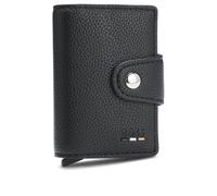 Hugo Boss Tarjetero Ray – Protección RFID 7 cm, piel sintética – Negro