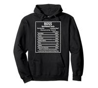 Boss Facts Empleado Apreciación Gráfico Divertido Sudadera con Capucha