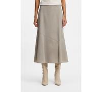 BOSS Falda evasé en lana virgen jaspeada - StyleVuleran, 50554968 Beige claro 42