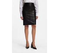 BOSS Falda lápiz slim fit de piel lisa - StyleSelrita5, 50460741 Negro 40