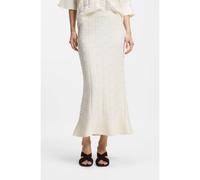 BOSS Falda maxi con estructura de punto a cuadros - StyleFoppy, 50556678 Blanco XL