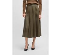 BOSS Falda midi de piel sintética con plisado - StyleVaplita, 50457047 Caqui 38