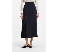 BOSS Falda midi evasé con pliegue delantero - StyleVateza, 50518840 Azul oscuro 42