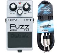 Boss FZ-5 Fuzz-Pedal - Pedal de efectos (incluye cable jack keepdrum de 3 m)