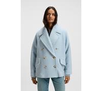 BOSS Gabán boxy fit con textura de bouclé - StyleC_Cabani, 50548664 Celeste 38