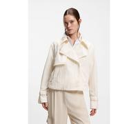 BOSS Gabardina corta en crepé aterciopelado - StyleParcae, 50556422 Natural 44