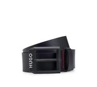 HUGO Cinturón de piel con hebilla negra mate con logo - StyleGelio-B_Sz40, 50503404 Negro 110