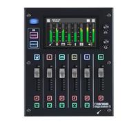 Compacto mezclador de streaming de audio de 5 canales con entrada directa de guitarra/bajo BOSS Gigcaster 5 | 2 entradas de micro XLR | Entrada de línea estéreo | 8 pads SFX de pantalla táctil