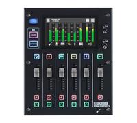 BOSS Gigcaster 5 Compacto mezclador de streaming de audio de 5 canales con entrada directa de guitarra/bajo | 2 entradas de micro XLR | Entrada de línea estéreo | 8 pads SFX de pantalla táctil